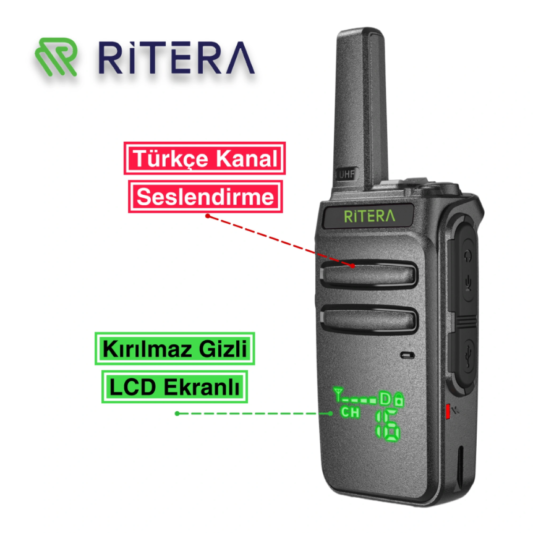 RİTERA R222 PMR446 LİSANSSIZ EL TELSİZİ - Görsel 3